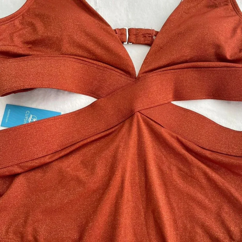 NEW WITH TAGS CUPSHE ONE PIECE SWIMSUIT SIZE XL - Picture 2 of 5